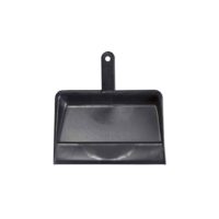 Dustpan Black Plastic 12"