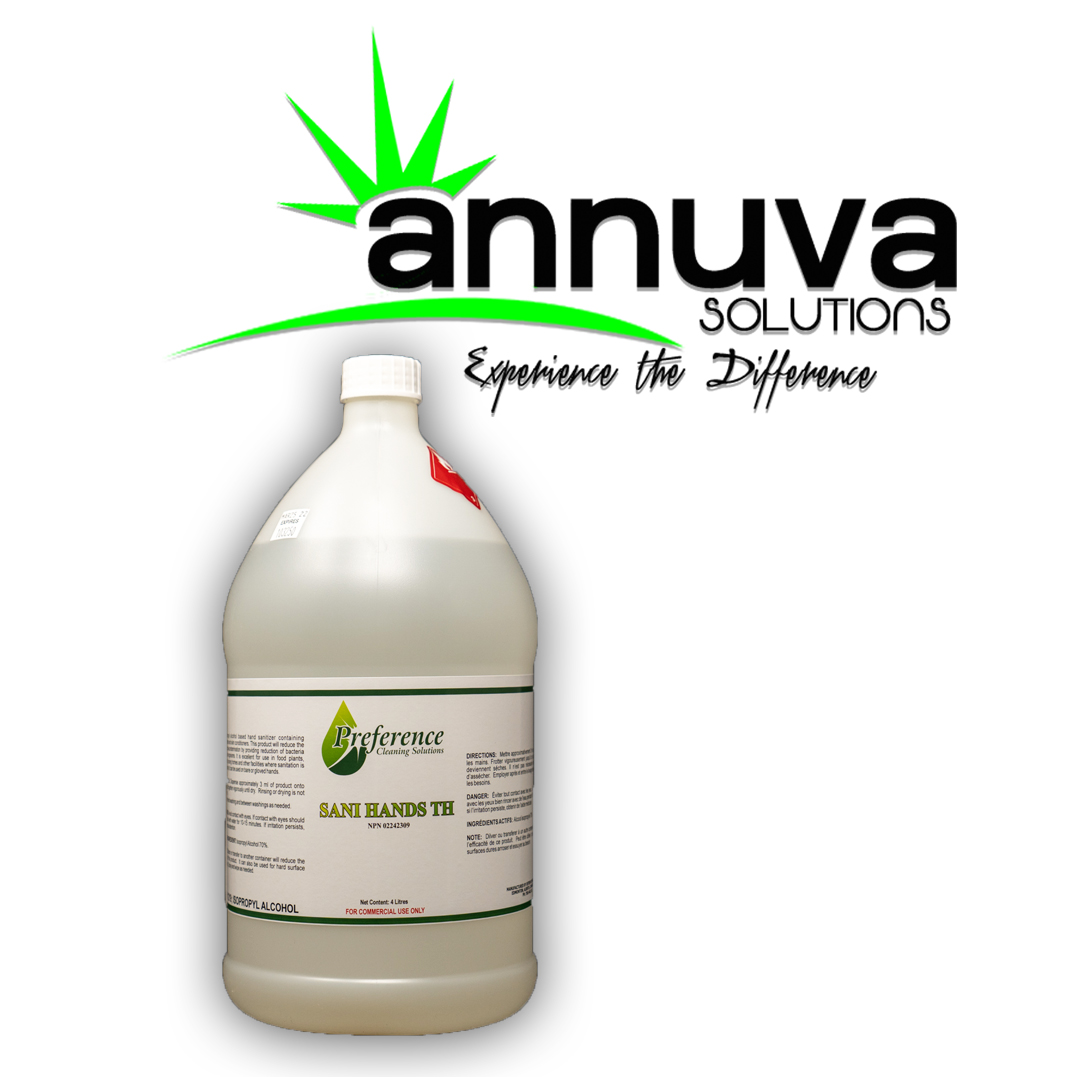 Hand Sanitizer – Sani Hands TH W/Isopropyl 4L – Annuva Solutions