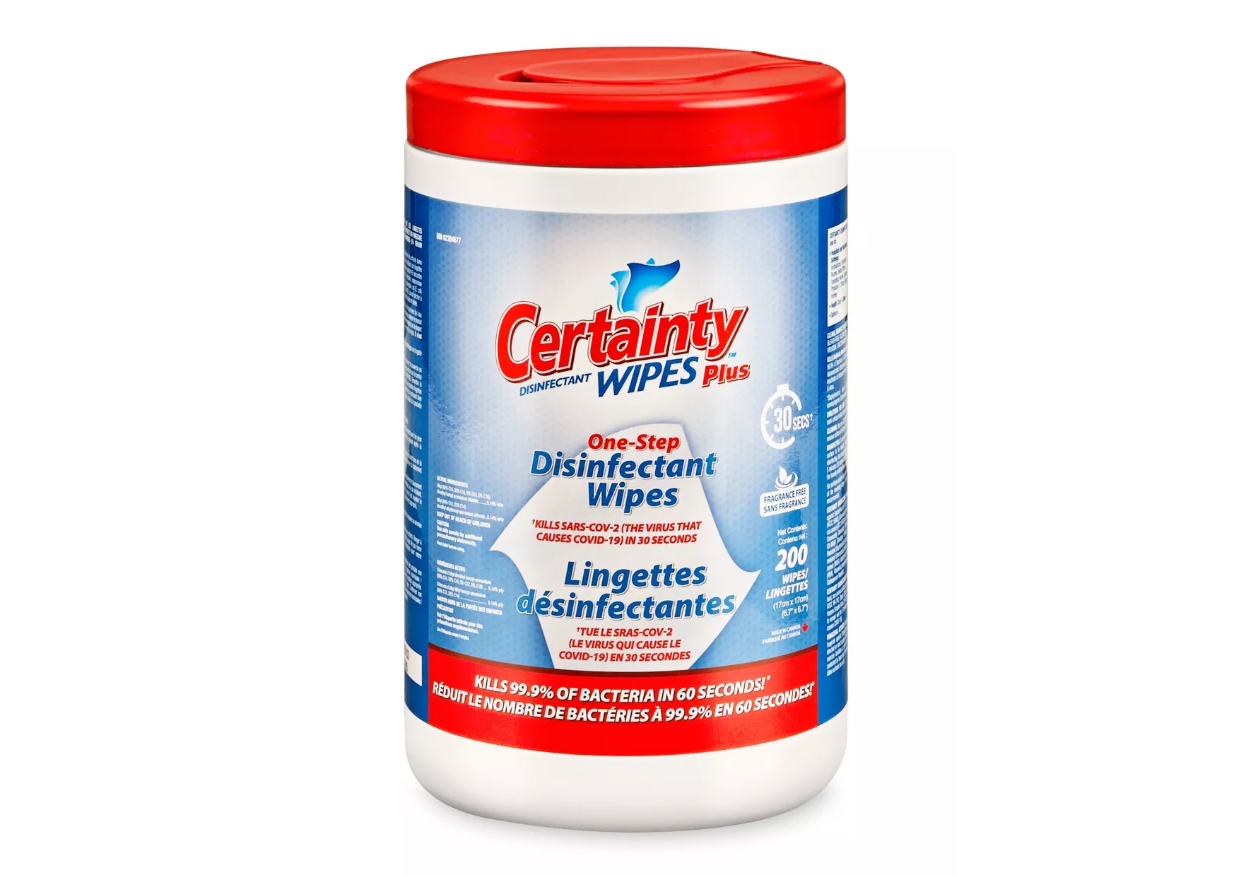Wipes Disinfectant Certainty Plus 200/Canister